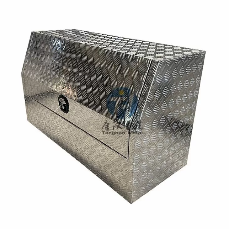 Aluminium Checker Plate 34 Opening Toolbox