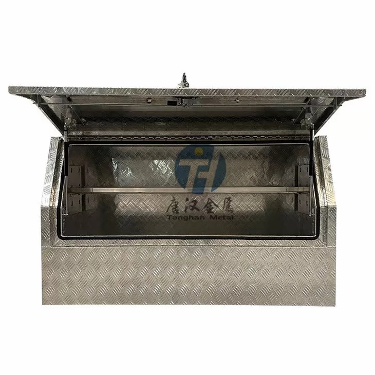 Aluminium Checker Plate 34 Opening Toolbox