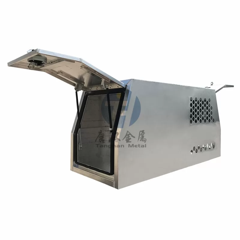 Flat Alloy Ute Dog Box With Toolbox