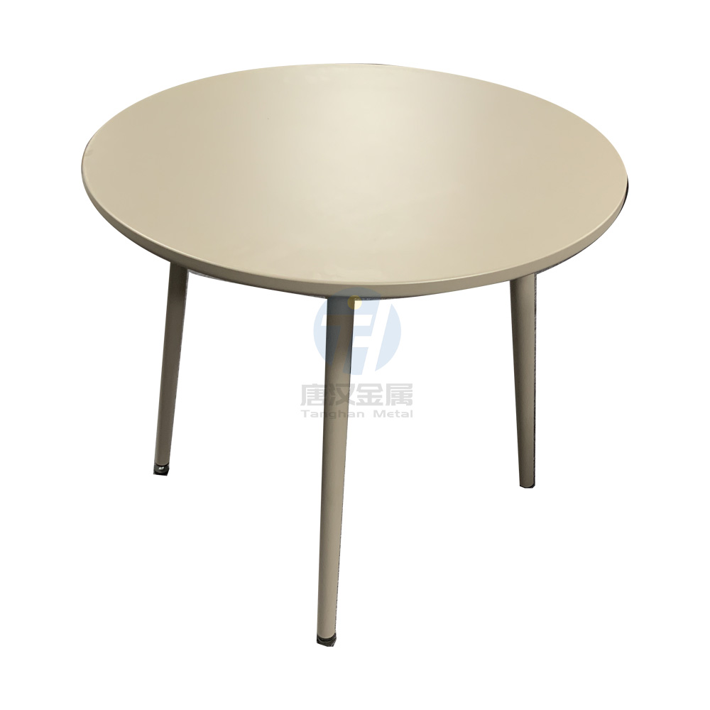 Hot sell aluminum outdoor table and chairs hotel luxury black metal outdoor furniture aluminum outdoor dining set