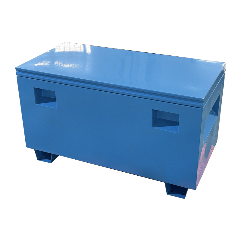 Custom color steel toolbox job site box