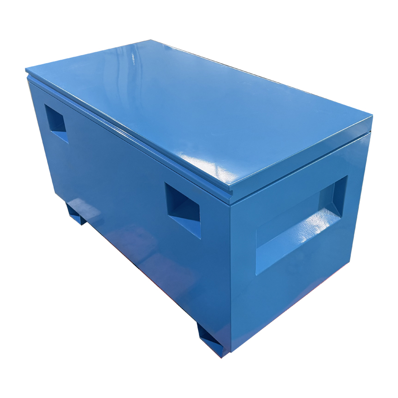 Custom color steel toolbox job site box